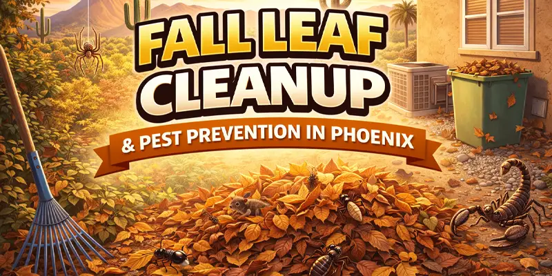 Fall Landscape Cleanup and Pest Control: How Clearing Leaves Helps Prevent Phoenix Pest Problems