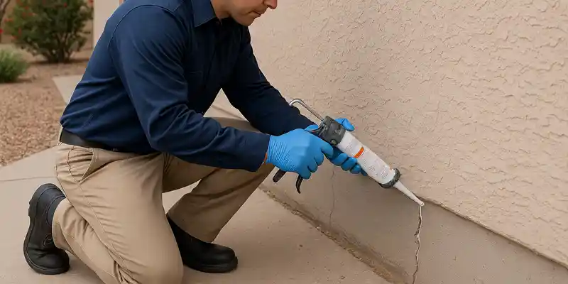 Repair foundation cracks to keep pest out in Scottsdale AZ