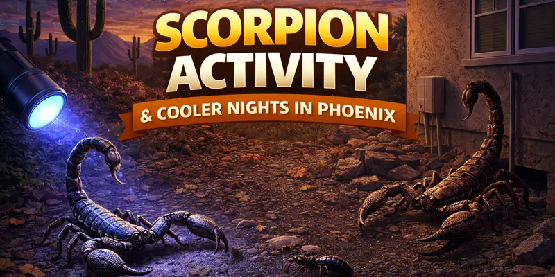 Scorpion Activity in Phoenix During Cooler Nights: What to Watch For